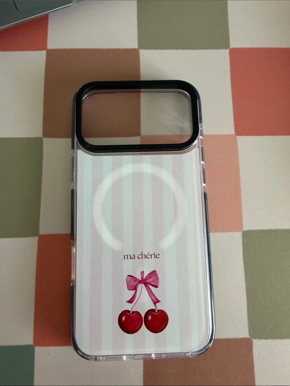 iPhone 17 PRO MAX MAGSAFE CASE - Cherry striped